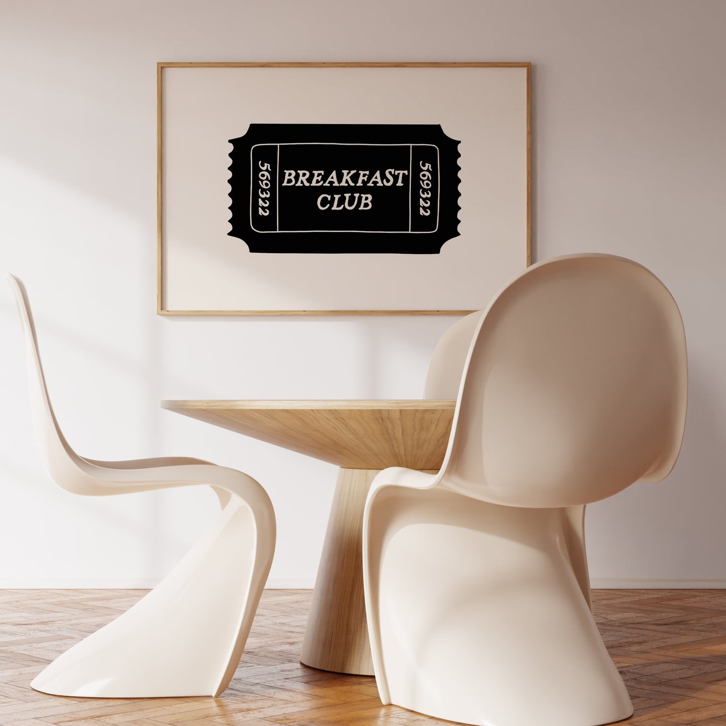 Breakfast Club Retro Ticket Art - Digital Print
