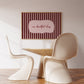 Welcome To Our Beautiful Chaos Striped Art - Digital Print ( Horizontal )