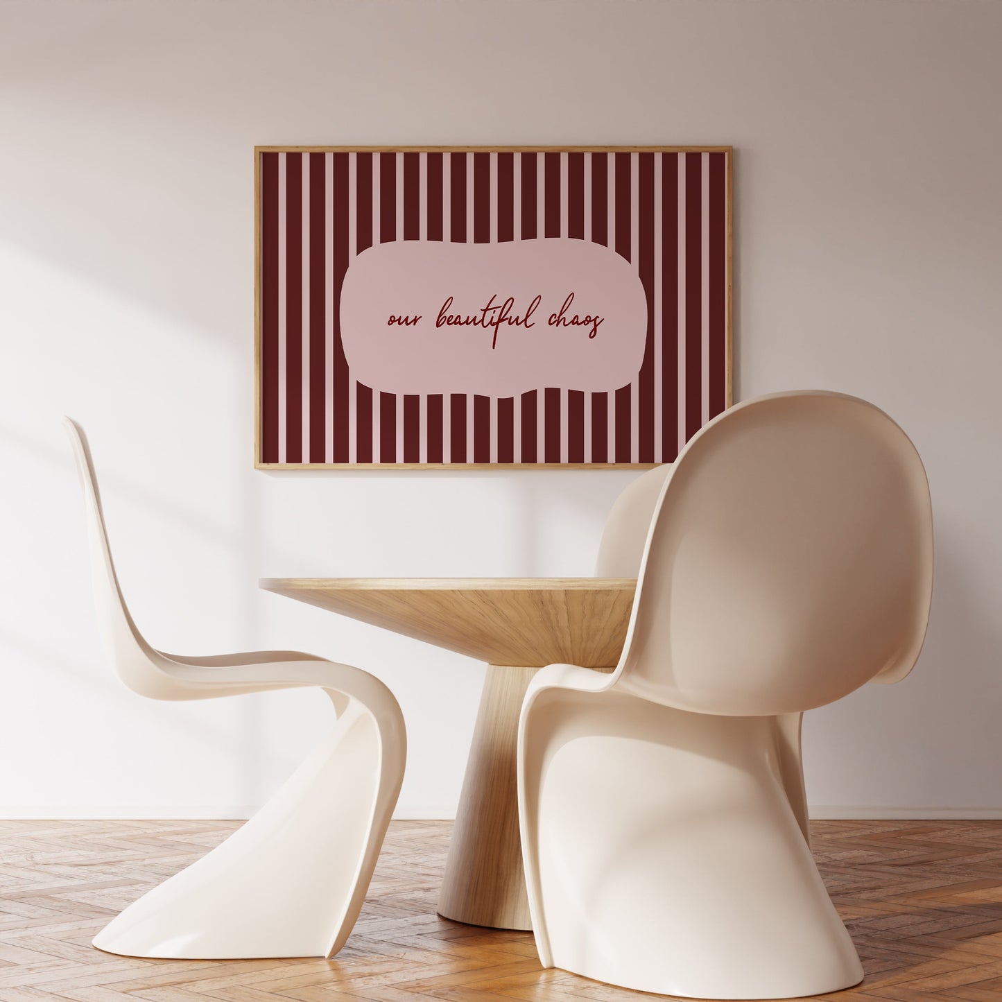 Welcome To Our Beautiful Chaos Striped Art - Digital Print ( Horizontal )