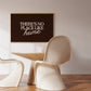 There's No Place Like Home Brown Horizontal Print - Digital Download