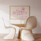 Pink Cozy Dinner Club Art - Digital Print