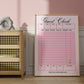 Retro Pink Blank Guest Check - Digital Print