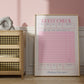 Pink Retro Blank Guest Check - Digital Print