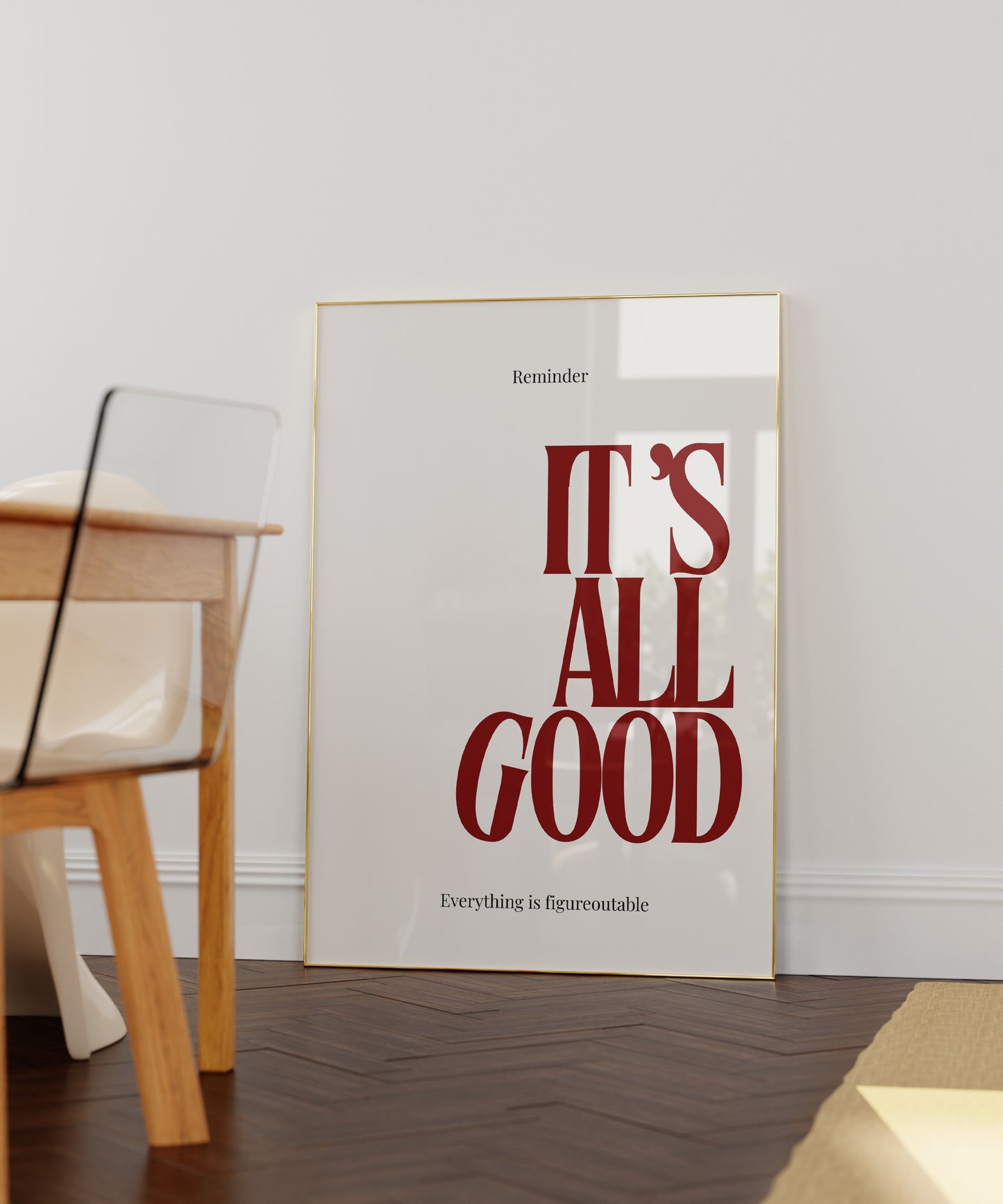 Red It's All Good Print - Digital Print