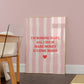 I'm Boring Baby Striped art Print - Digital Print