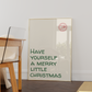 Christmas Print Set of 6 | Vintage Holiday Gallery Wall