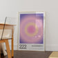 Angel Number Poster 222 Gradient Art - Digital Print