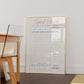 Pink Retro Blank Guest Check - Digital Print