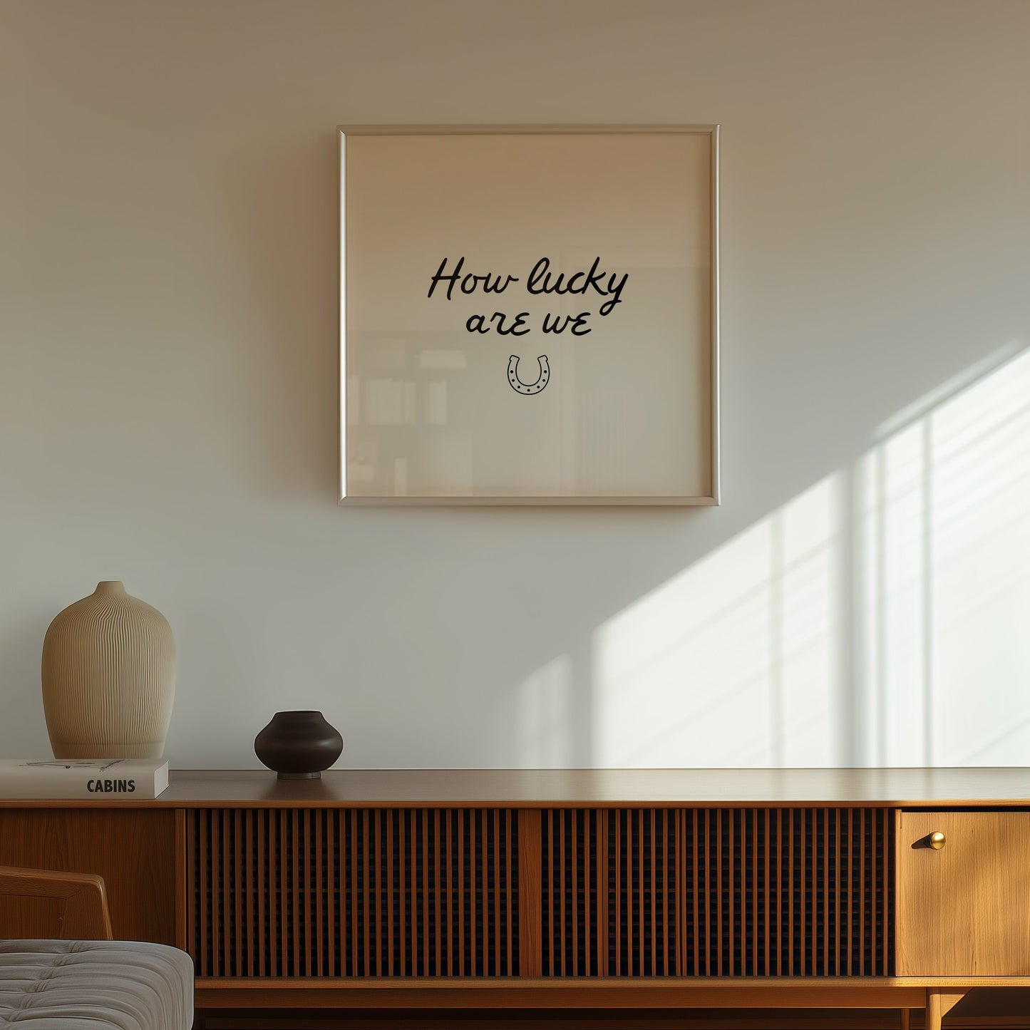 How Lucky Are We — Horseshoe Digital Print
