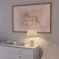 Pink Striped Unicorn Art - Digital Print