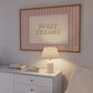Pink Sweet Dreams Striped Art - Digital Print