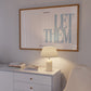 Let Them Empowerment Horizontal Print Blue - Digital Print