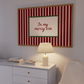 In My Merry Era | Red Striped Christmas Stamp Print
