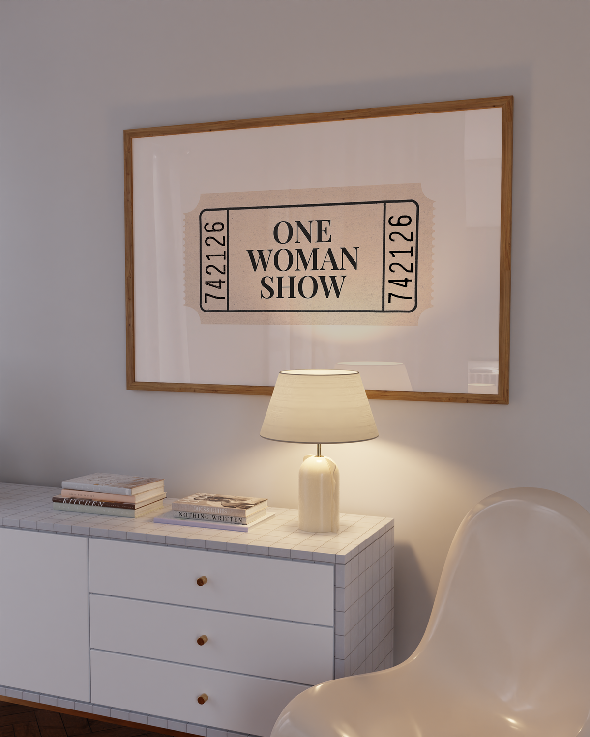 One Woman Show | Vintage Ticket Print