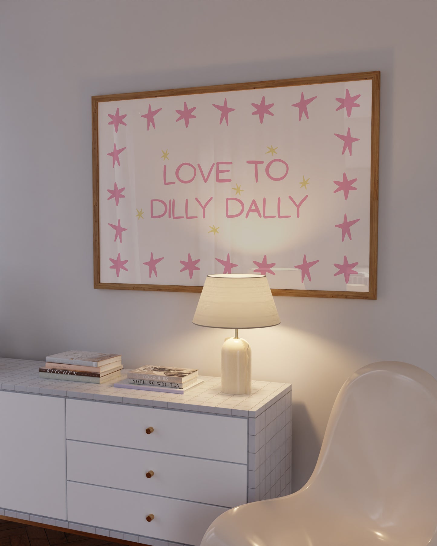 Love To Dilly Dally Star Art - Digital Print
