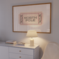 North Pole Ticket Print | Vintage Cream
