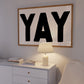 " Yay " Text Modern Poster - Digital Print