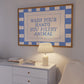 Blue Wash Your Hands You Filthy Animal Bathroom Sign - Digital Print