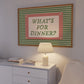What's For Dinner Striped Print -  Digital Print ( Horizontal