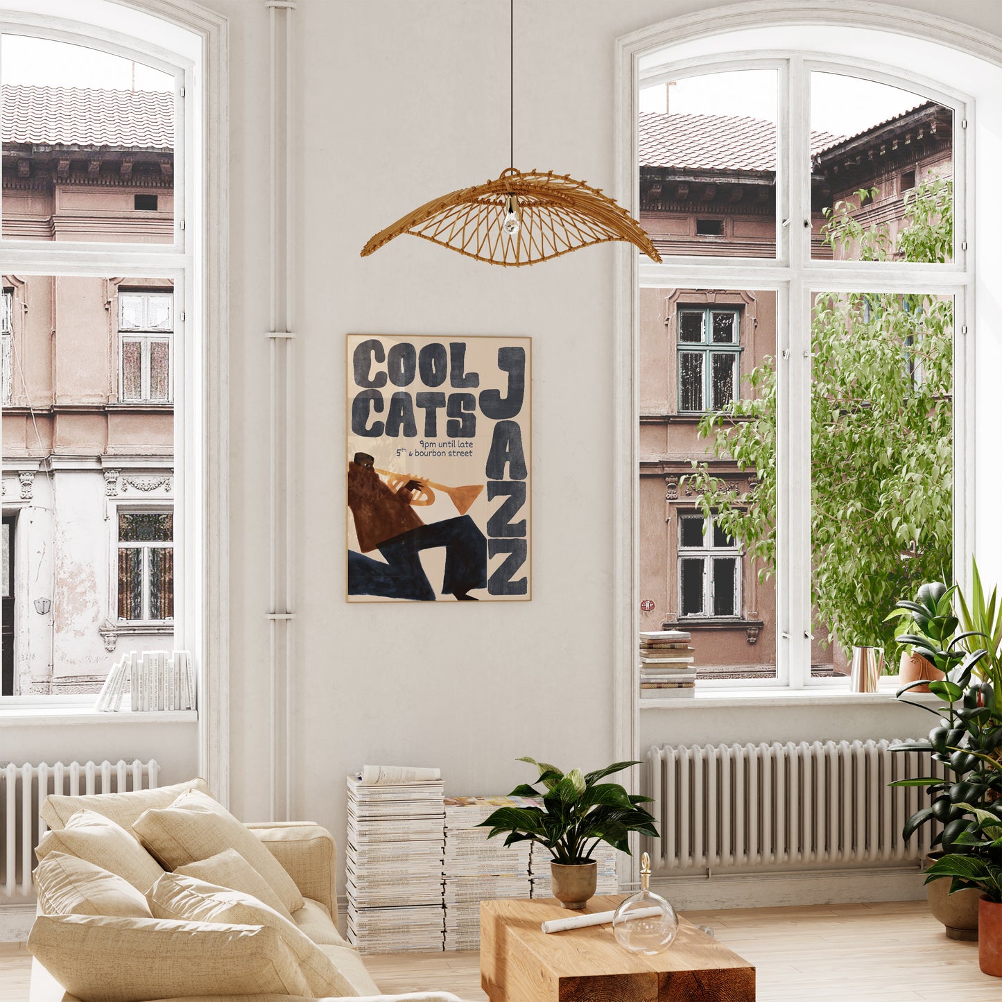 Cool Cats Jazz Poster- Digital Print