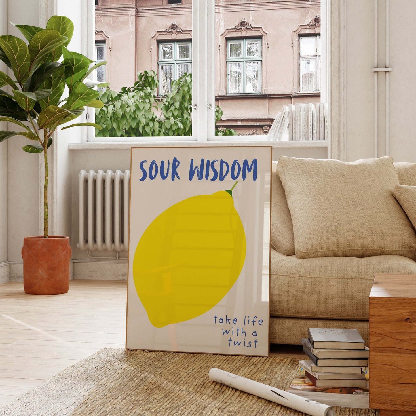 Sour Wisdom Lemon Print - Digital Print