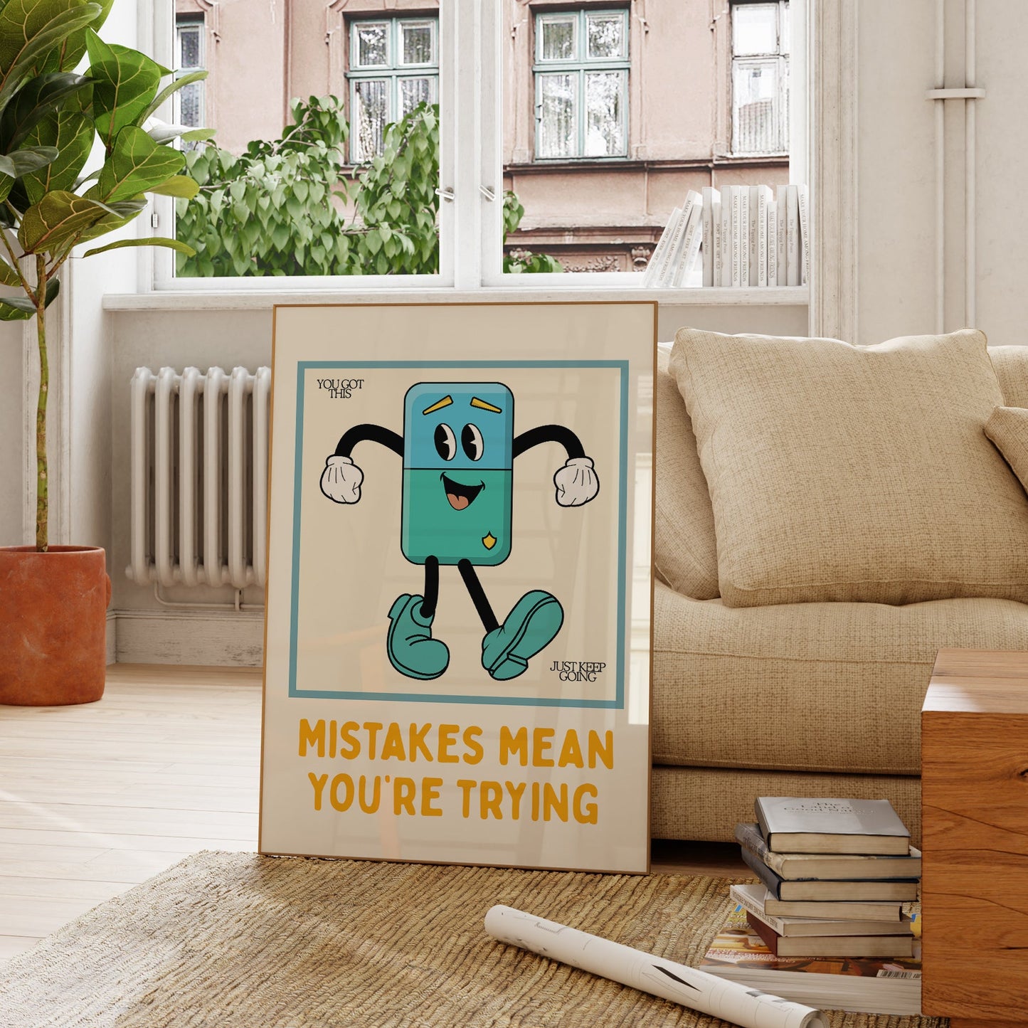 Mistakes Mean You're Trying Classroom Art - Digital Print