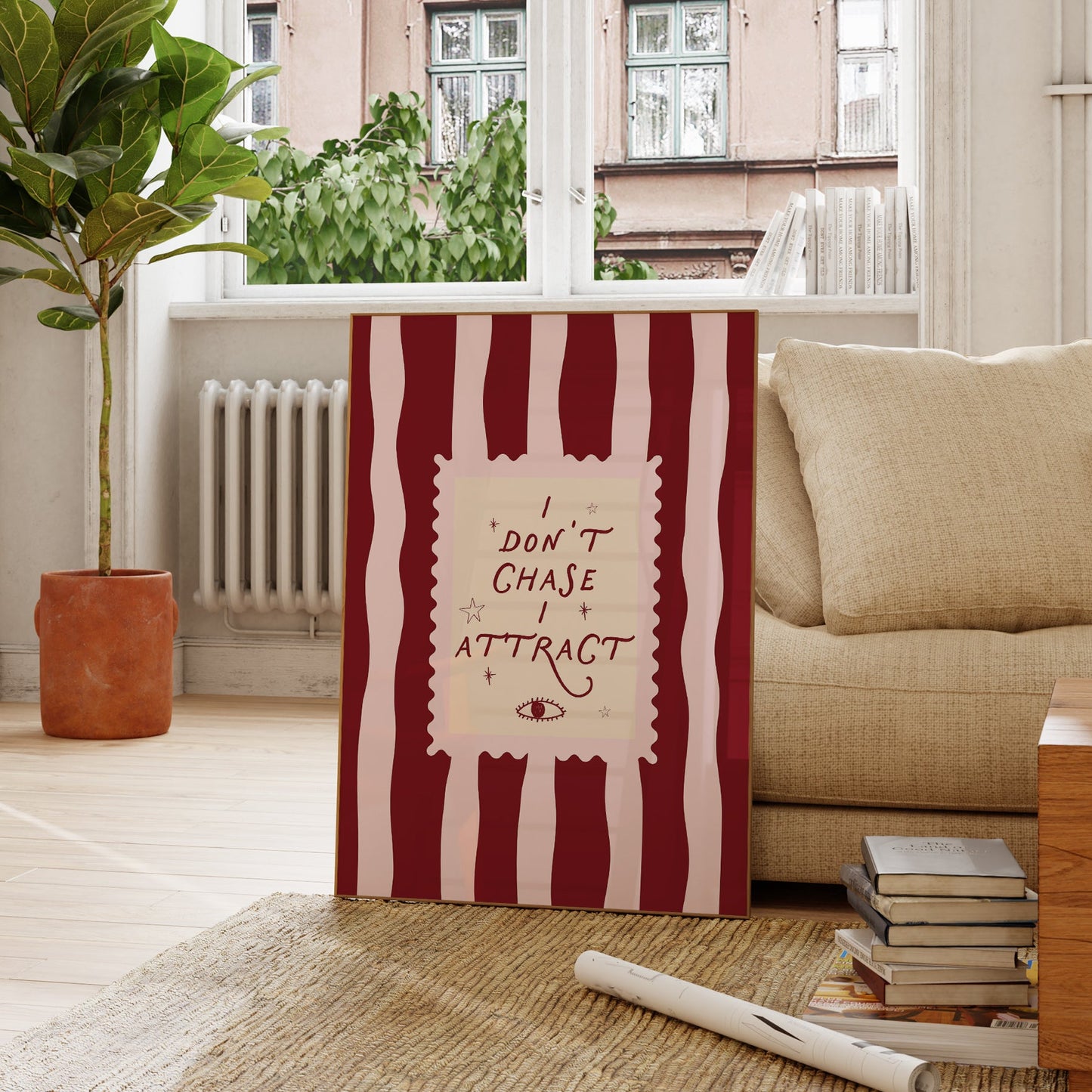 I Don't Chase I Attract Manifestation Art Print - Digital Print