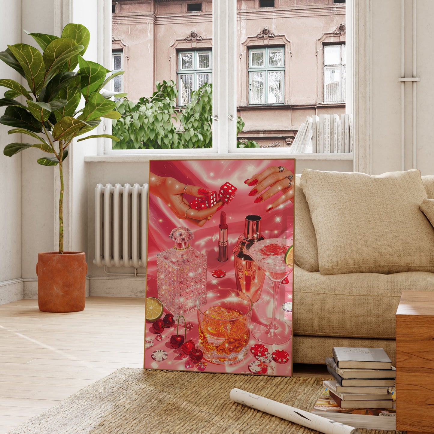 Retro Glam Poker Night - Digital Print