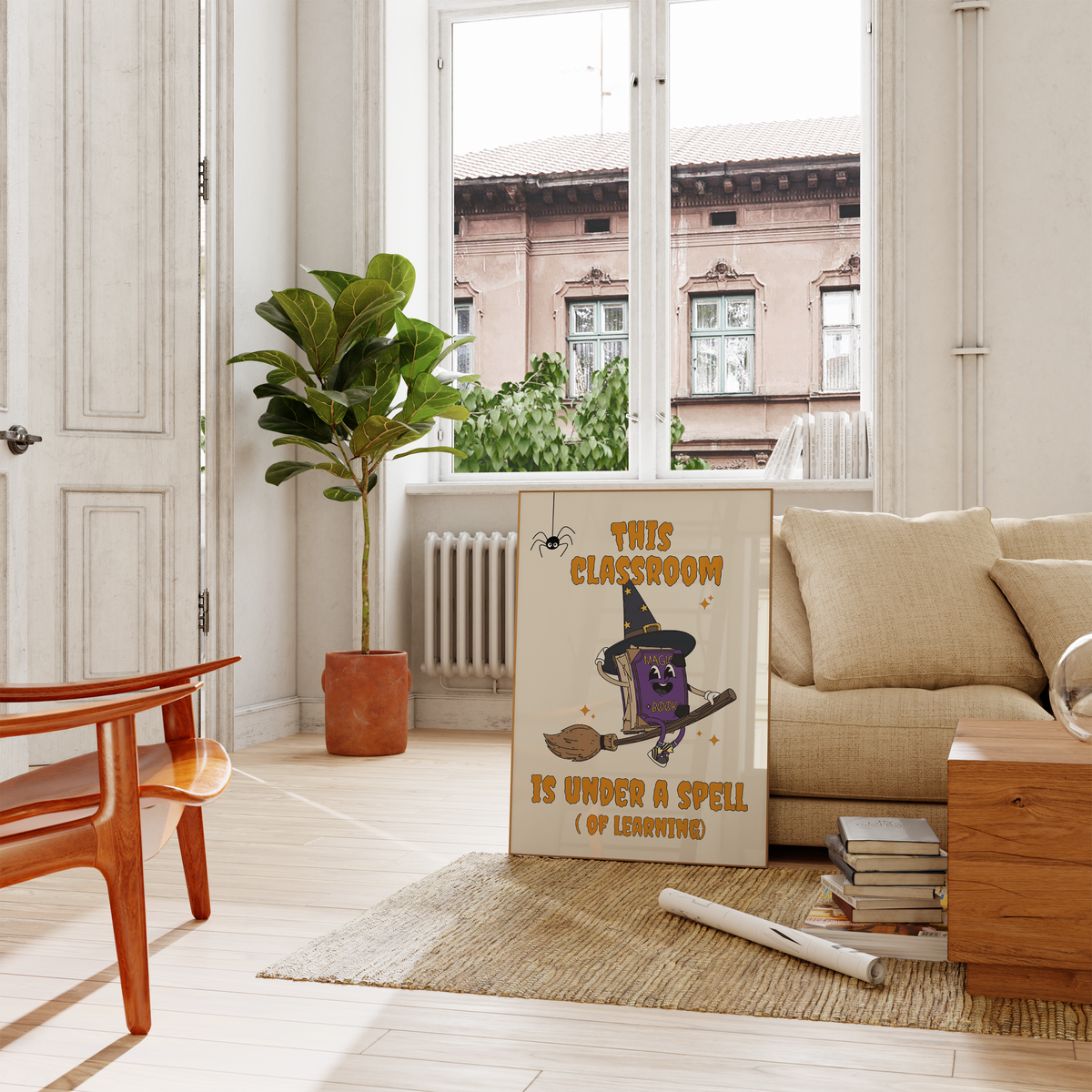 This Classroom Is Under A Spell | Halloween Classroom Print
