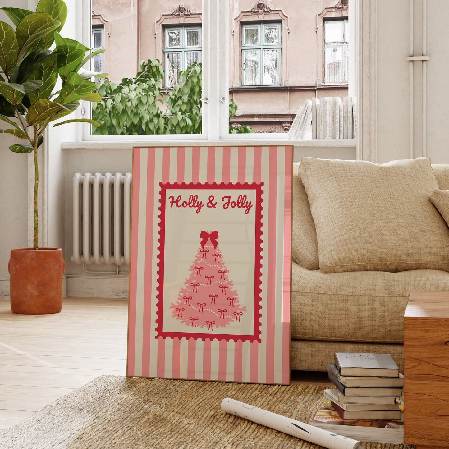 Holly & Jolly Christmas Print - Digital Print
