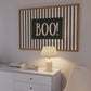 BOO! | Striped Stamp Print
