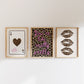 Leopard Lips Art Set of 3 Gallery Prints - Digital Print