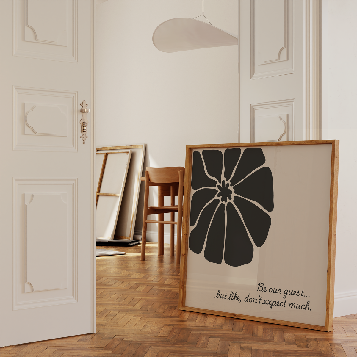 Be Our Guest But Like Print | Neutral Flower