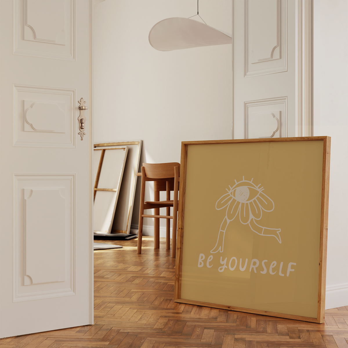 Be Yourself Print | Mustard Yellow