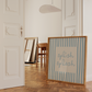 Splish Splash | Blue Striped Bathroom Print