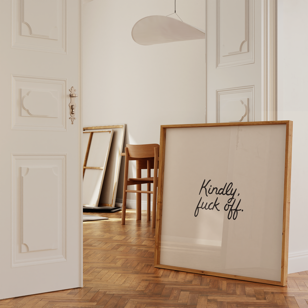 Kindly, F*ck Off | Minimalist Funny Quote Print