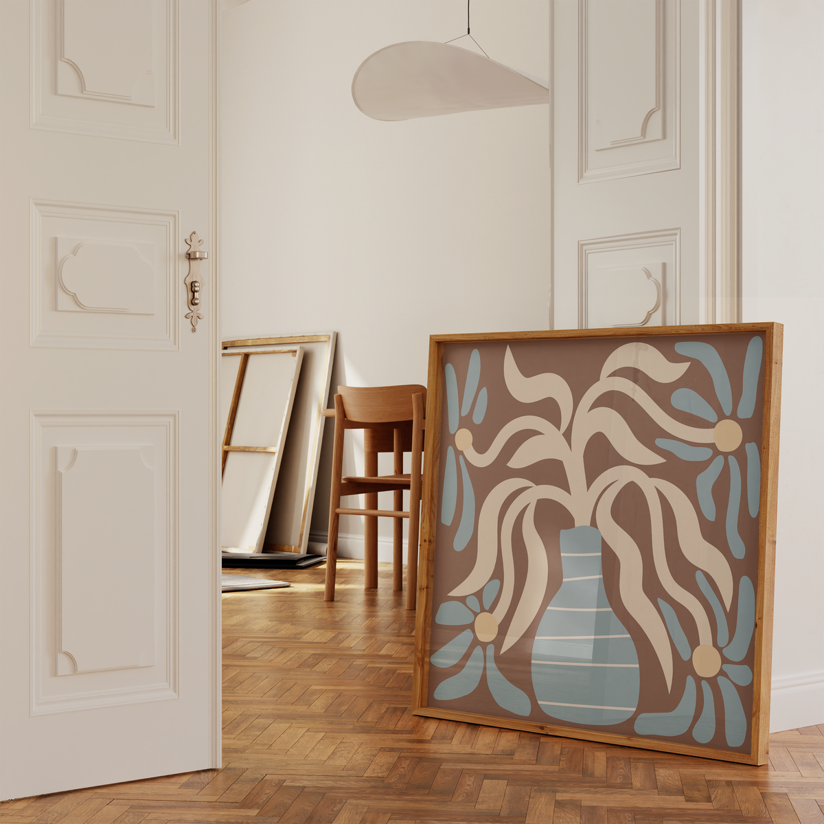 Abstract Flower Vase | Matisse Inspired Boho Print