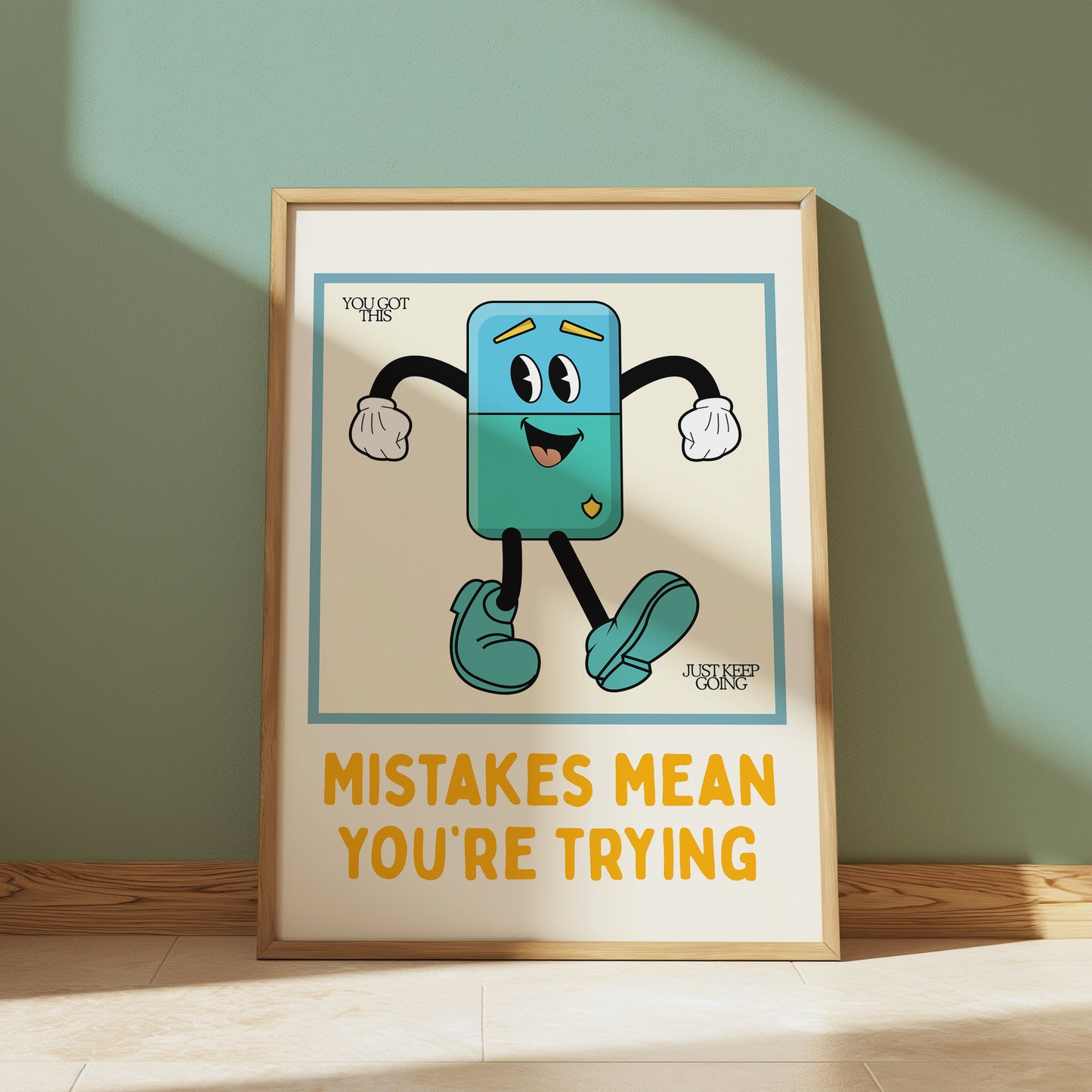 Mistakes Mean You're Trying Classroom Art - Digital Print