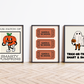 Vintage Halloween Print Set of 3