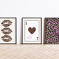 Leopard Lips Art Set of 3 Gallery Prints - Digital Print