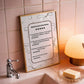Funny Bathroom Review Wall Art