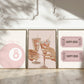 8-Ball Art Set of 3 Gallery Prints - Pink Stockholm Room Decor - Digital Print