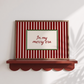 In My Merry Era | Red Striped Christmas Stamp Print