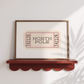 North Pole Ticket Print | Vintage Cream