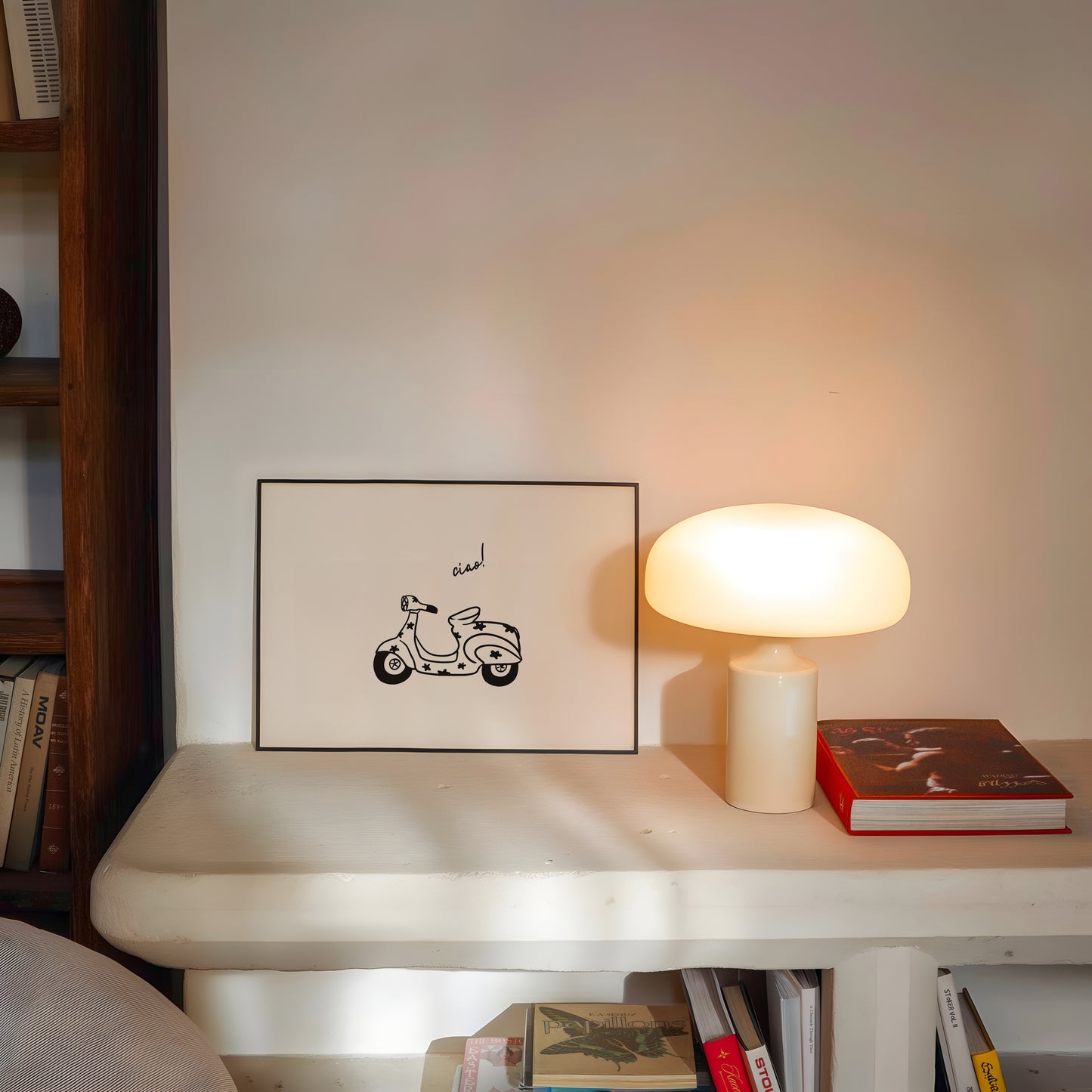 Ciao! Vespa Hand Drawn Art - Digital Print