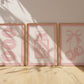Pink Coquette Art Set of 3 - Trendy Gallery Wall Prints - Digital Print