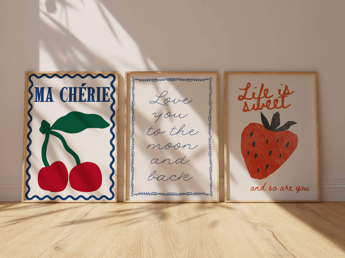Trendy Girl Dinner Gallery Set - Digital Print