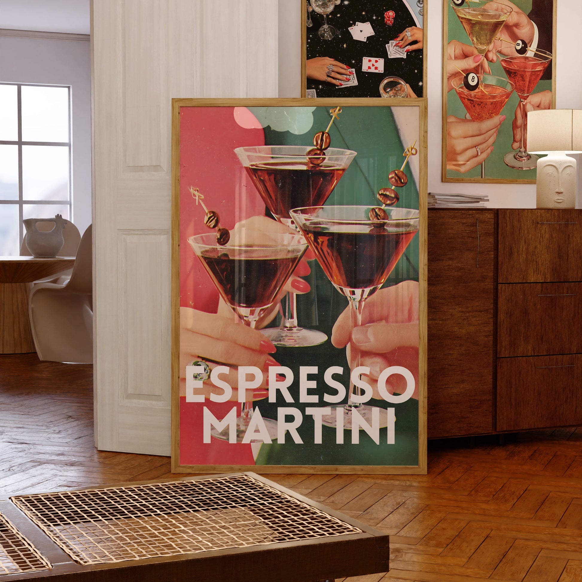 Retro Style Espresso Martini Print