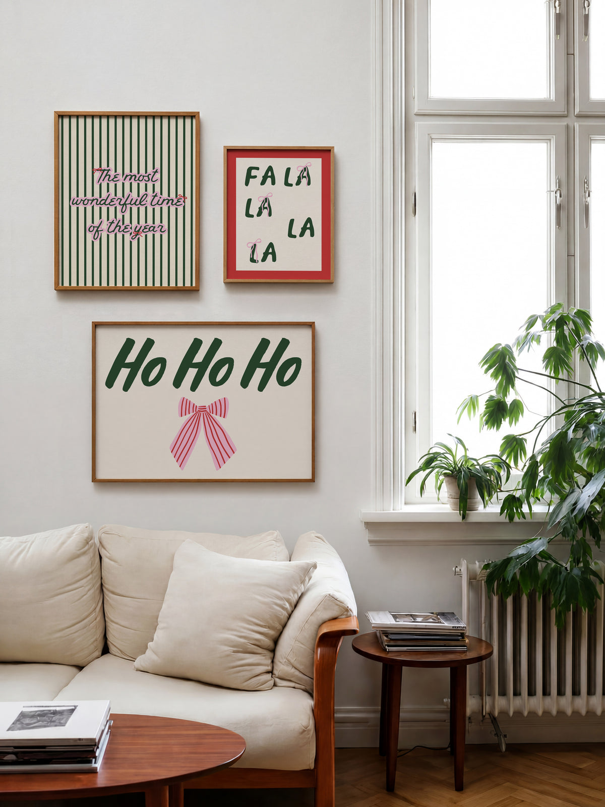 Christmas Print Set of 3 | Festive Gallery Wall Bundle