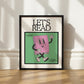 Cute Retro Book Character Classroom Art - Digital Print